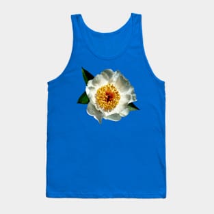 White Poppies in Sunshine Tank Top